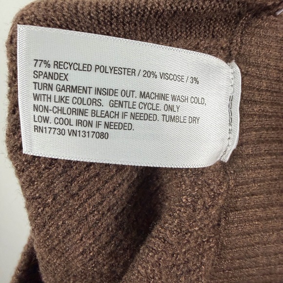 Women's Cable Sweater Wide Leg Pants - Auden™ Heather Brown - XL - Picture 9 of 10